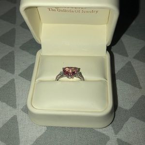 Pink cubic zirconium ring from Jared size 6